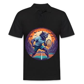 Gruseliges Halloween-partykostüm Werwolf Tnis - Männer Poloshirt - Schwarz - Vorne - Kai (181cm)