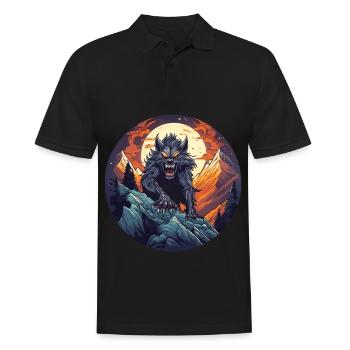 Gruseliges Halloween-partykostüm Werwolf Beim - Polo Homme - noir - Devant - Kai (181cm)