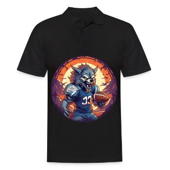 Gruseliges Halloween-partykostüm - Men's Polo Shirt - black - Front - Kai (181cm)