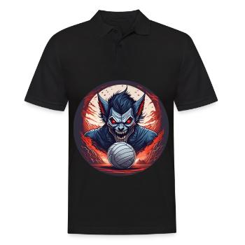 Spooky Halloween party costume - Men's Polo Shirt - black - Front - Kai (181cm)