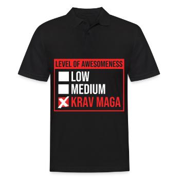 Krav Maga - Polo Homme - noir - Devant - Kai (181cm)