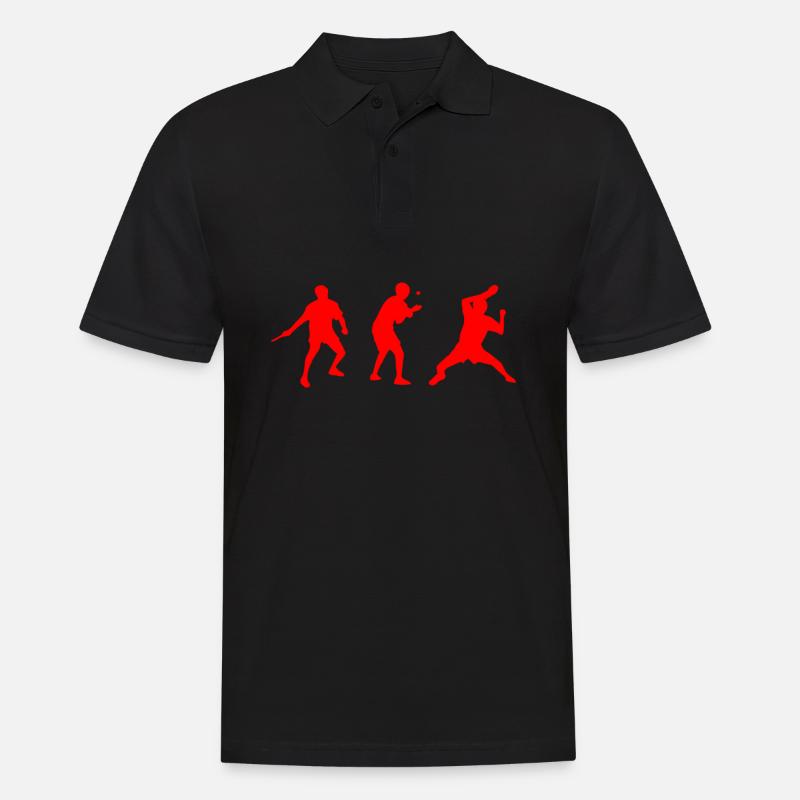 Tischtennis - Männer Poloshirt - Schwarz