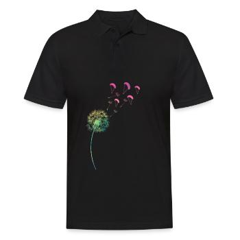 Parapente de pissenlit pissenlit arc-en-ciel - Polo Homme - noir - Devant - Kai (181cm)