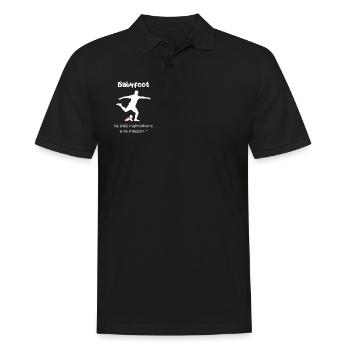 Babyfoot, jeu de mot amusant et original - Polo Homme - noir - Devant - Kai (181cm)