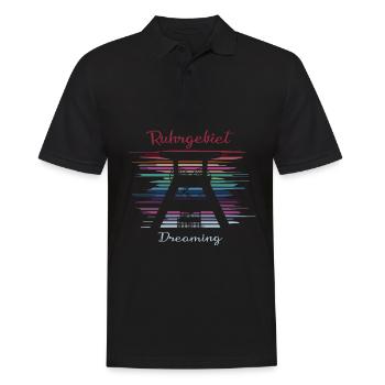 Ruhrgebiet Dreaming - Männer Poloshirt - Schwarz - Vorne - Kai (181cm)