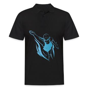 Maillot de bain cadeau de plongée sport piscine - Polo Homme - noir - Devant - Kai (181cm)
