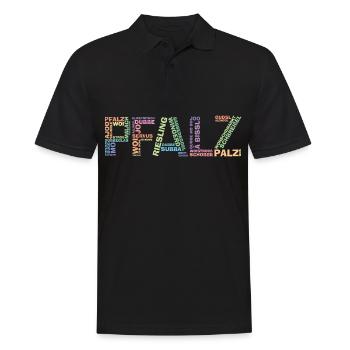 Pfalz Palz Pfälzer Dialekt Pfälzisch Schorle - Männer Poloshirt - Schwarz - Vorne - Kai (181cm)