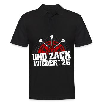 Drôle de fléchette disant jeu de fléchettes cadeau - Polo Homme - noir - Devant - Kai (181cm)
