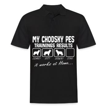 Chodsky Pes Böhmischer Schäferhund Lustiger Spruch - Männer Poloshirt - Schwarz - Vorne - Kai (181cm)