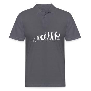 Evolution Grillen - Männer Poloshirt - Anthrazit - Vorne - Nico (186cm)