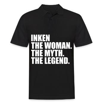 Woman Mythos Legende Name Inken - Männer Poloshirt - Schwarz - Vorne - Kai (181cm)