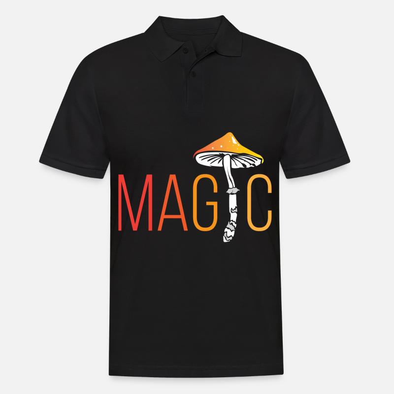 Magic Champignons Champignons Champignons - Polo Homme - noir