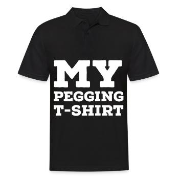 Pegging - Männer Poloshirt - Schwarz - Vorne - Kai (181cm)