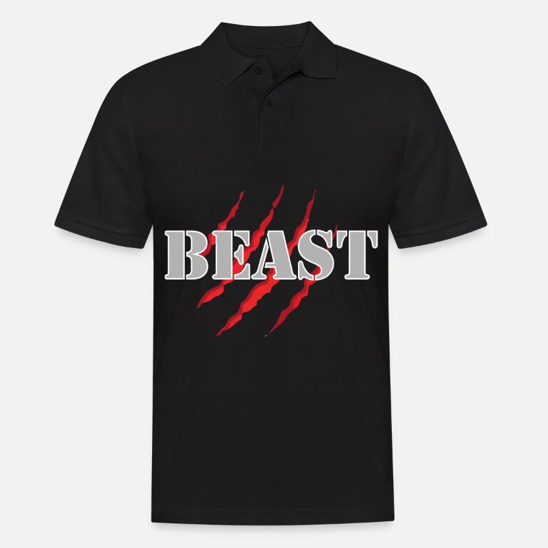 Beast - Männer Poloshirt - Schwarz