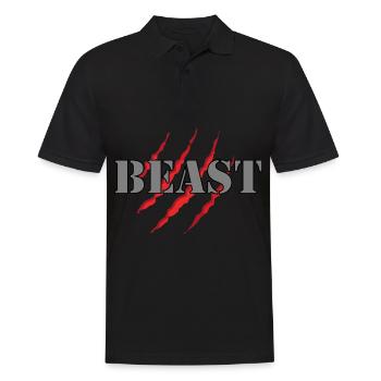 Beast - Men's Polo Shirt - black - Front - Kai (181cm)