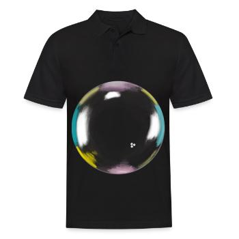 Soap bubble, Bulle de savon, Vintage, Art, Color - Polo Homme - noir - Devant - Kai (181cm)