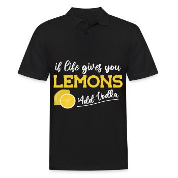 Vodka Wodka - Männer Poloshirt - Schwarz - Vorne - Kai (181cm)