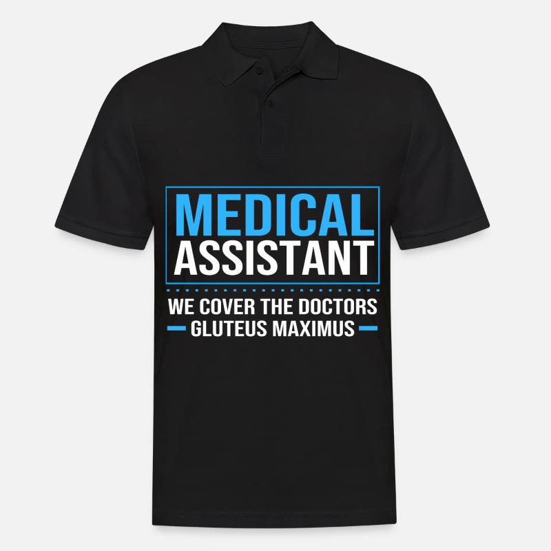 Médecin MFA - Polo Homme - noir