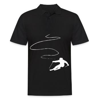 Ligne courbe - Ski - (10) - Polo Homme - noir - Devant - Kai (181cm)