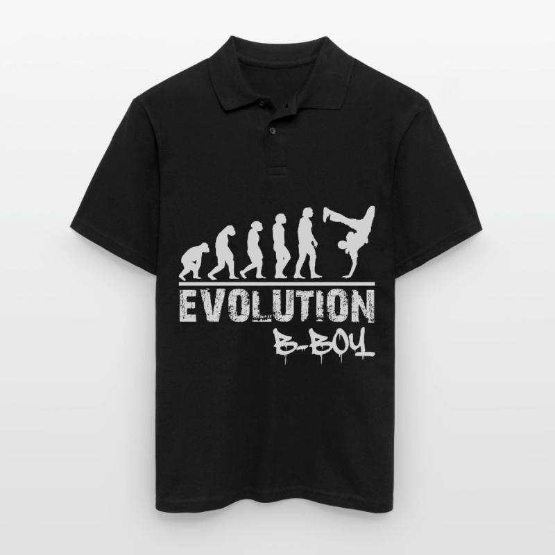 Breakdance Evolution B-Boy Breakdancer Gift Men's Polo Shirt