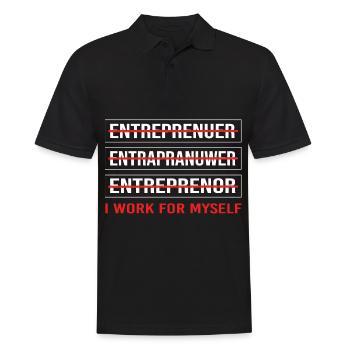 Entrepreneur - Polo Homme - noir - Devant - Kai (181cm)