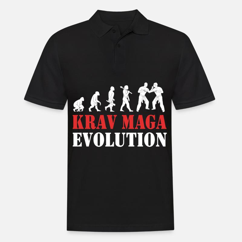 Krav Maga - Männer Poloshirt - Schwarz