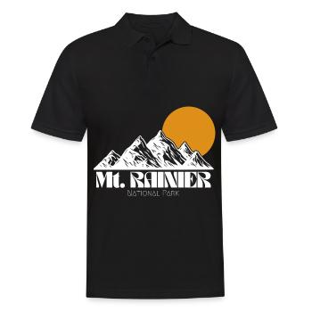 Mont Rainier Nationla Park Montagnes de Washington - Polo Homme - noir - Devant - Kai (181cm)
