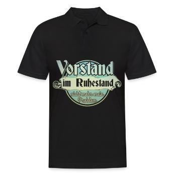 Vorstand Ruhestand - Männer Poloshirt - Schwarz - Vorne - Kai (181cm)