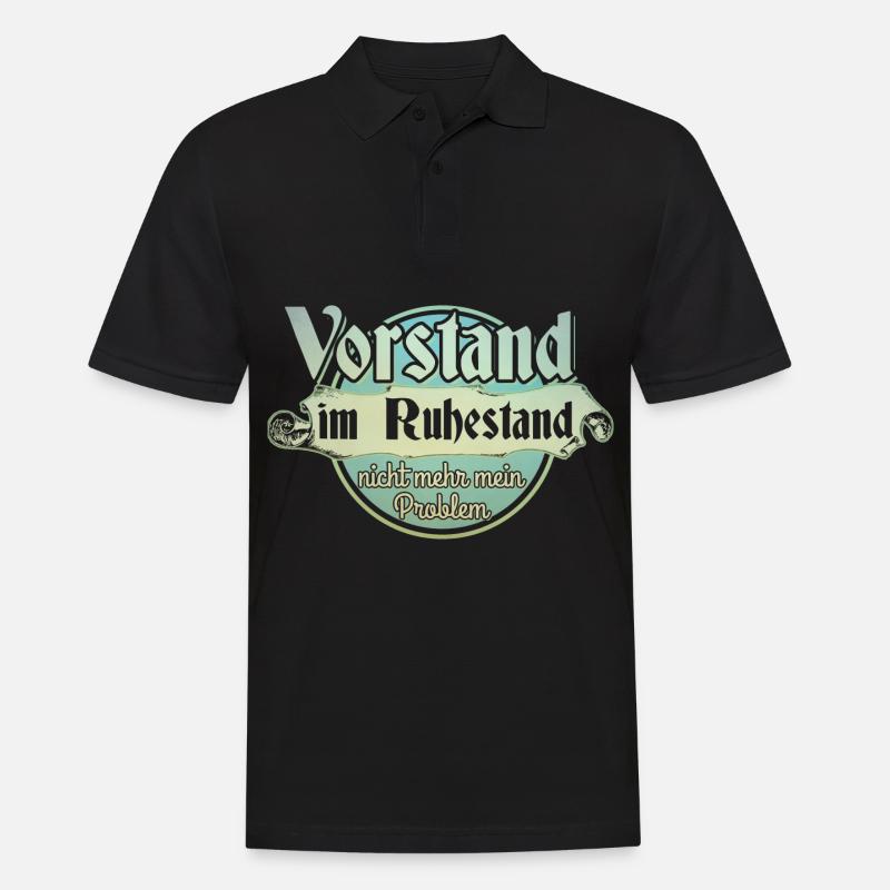 Vorstand Ruhestand - Männer Poloshirt - Schwarz
