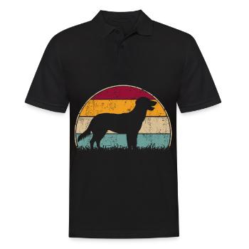 Nova Scotia Duck Tolling Great Retriever Vintage - Men's Polo Shirt - black - Front - Kai (181cm)