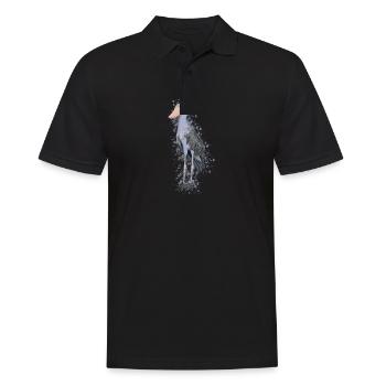 Schuhschnabel Vogel Vogelfreund Vogelbeobachter - Männer Poloshirt - Schwarz - Vorne - Kai (181cm)