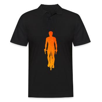 VTT Vélo Vélo Homme Cyclisme - Polo Homme - noir - Devant - Kai (181cm)
