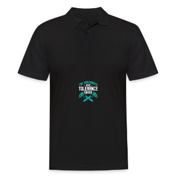 Opérateur CNC mécanicien fraiseuse CNC - Polo Homme - noir - Devant - Kai (181cm)