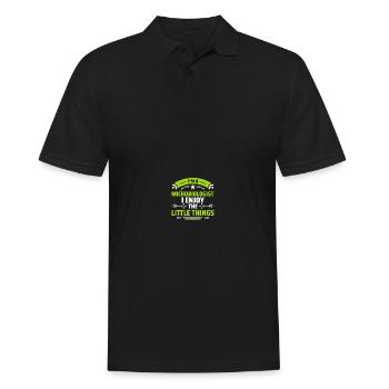 Science Microbiology Microbiologist - Men's Polo Shirt - black - Front - Kai (181cm)