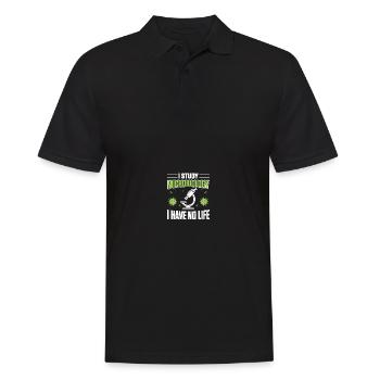 Science Microbiology Microbiologist - Men's Polo Shirt - black - Front - Kai (181cm)