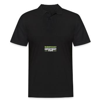 Science Microbiology Microbiologist - Men's Polo Shirt - black - Front - Kai (181cm)