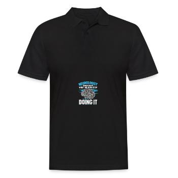 Neurosurgeon Neuroscience Neurology Neurol - Men's Polo Shirt - black - Front - Kai (181cm)