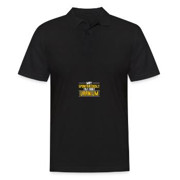 Médecine nucléaire Ingénieur nucléaire radioactif - Polo Homme - noir - Devant - Kai (181cm)