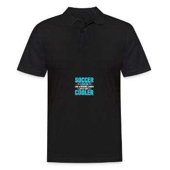 Coaching Fußball Vater Trainer Fußballtrainer - Männer Poloshirt - Schwarz - Vorne - Kai (181cm)