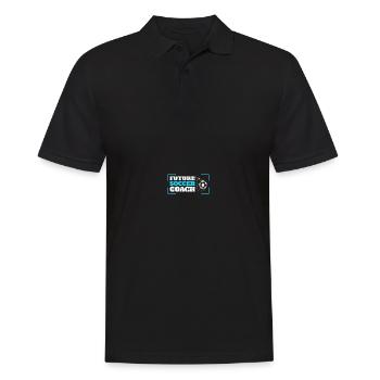 Coaching Fußball Vater Trainer Fußballtrainer - Männer Poloshirt - Schwarz - Vorne - Kai (181cm)