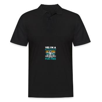 Videographer Filmmaker Film Director Filmmaking - Men's Polo Shirt - black - Front - Kai (181cm)