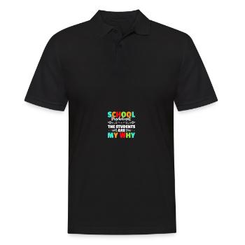 Psychologue scolaire de psychologie - Polo Homme - noir - Devant - Kai (181cm)