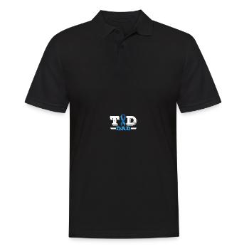 Diabetics Type 1 Diabetes Awareness T1D - Men's Polo Shirt - black - Front - Kai (181cm)