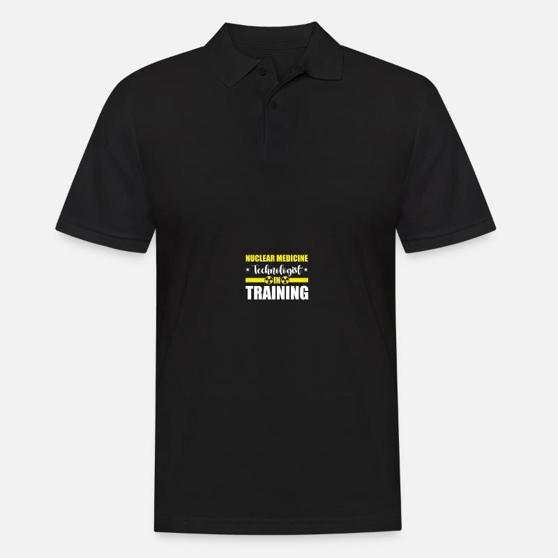 Nuc Med Tech Nuklearmedizinischer Technologe - Männer Poloshirt - Schwarz
