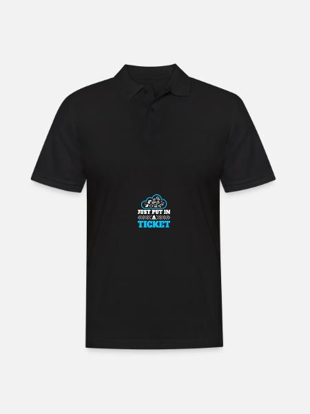 Computer-Netzwerktechnik Netzwerkingenieur - Männer Poloshirt - Schwarz