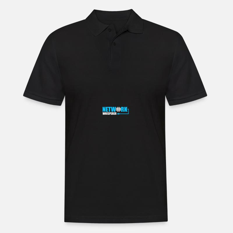Computer-Netzwerktechnik Netzwerkingenieur - Männer Poloshirt - Schwarz