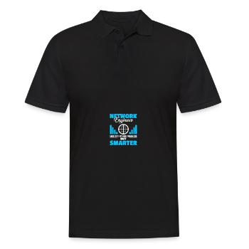 Computer Network Technology Network Engineer - Men's Polo Shirt - black - Front - Kai (181cm)
