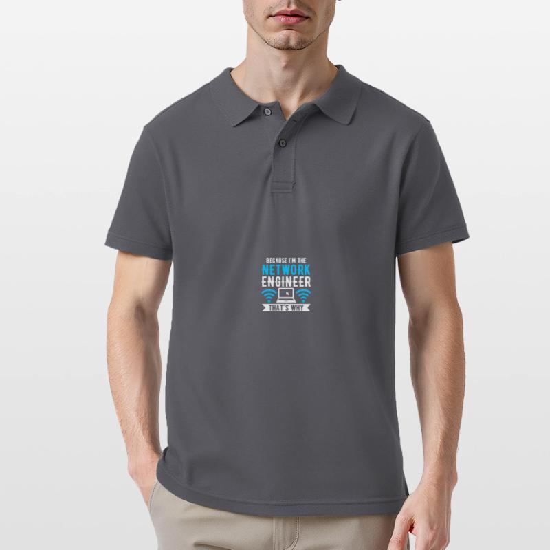 Computer Network Technology Network Engineer Men's Polo Shirt
