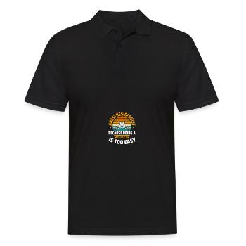 Anesthésiste Anesthésiologie - Polo Homme - noir - Devant - Kai (181cm)