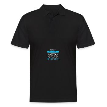 Kinderkrankenschwester PICU Krankenschwester - Männer Poloshirt - Schwarz - Vorne - Kai (181cm)